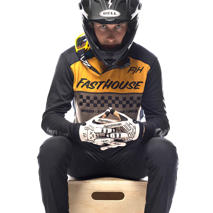 Alloy Mesa L/S Jersey - Heather Gold/Brown