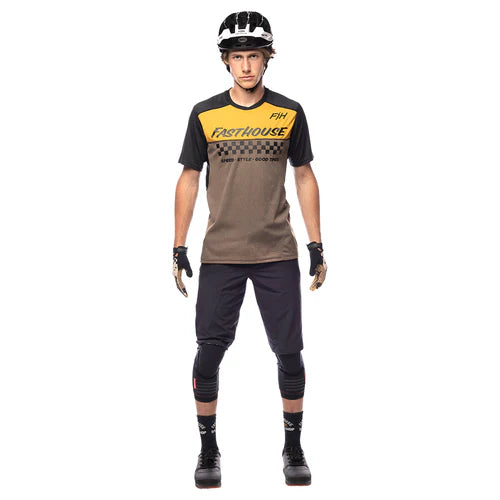 Alloy Mesa SS Jersey - Gold/Brown
