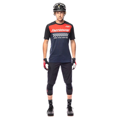 Alloy Mesa SS Jersey - Red/Navy