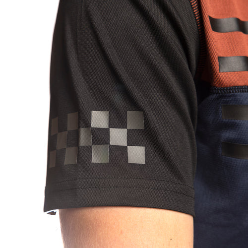 Alloy Sidewinder S/S Jersey - Rust/Midnight Navy