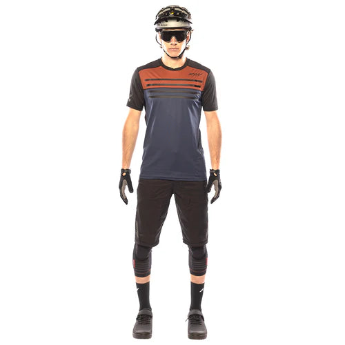 Alloy Sidewinder S/S Jersey - Rust/Midnight Navy