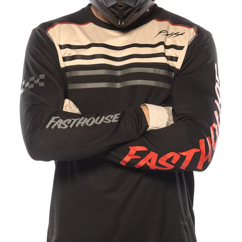 Alloy Sidewinder LS Jersey - Black/Cream