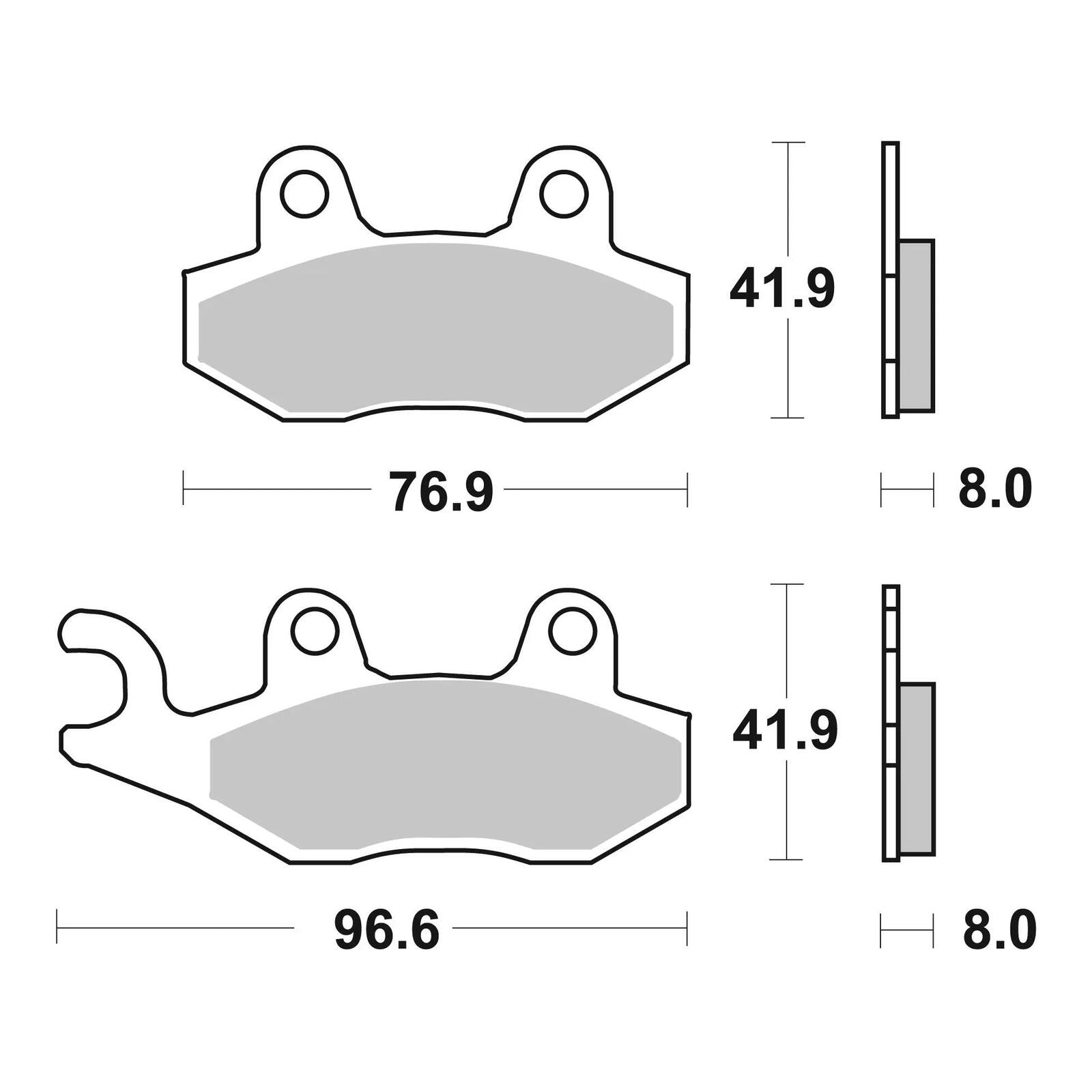 Brembo Prime Sinter Front Brake Pads 07SU12SD