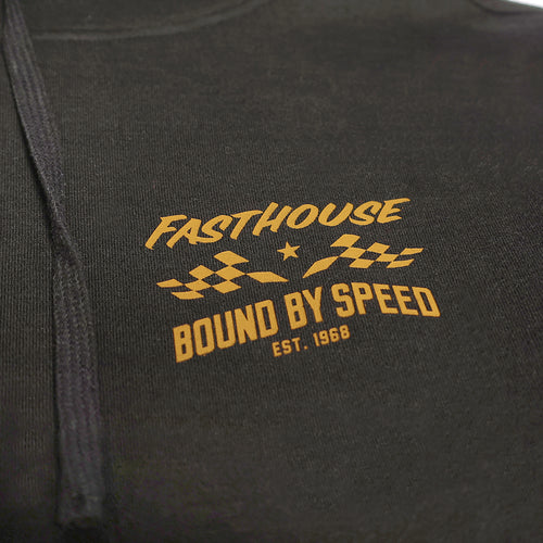 Bound Hooded Pullover - Black