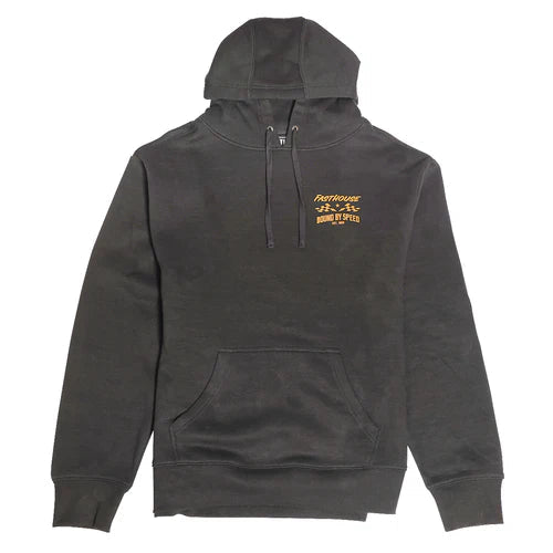 Bound Hooded Pullover - Black