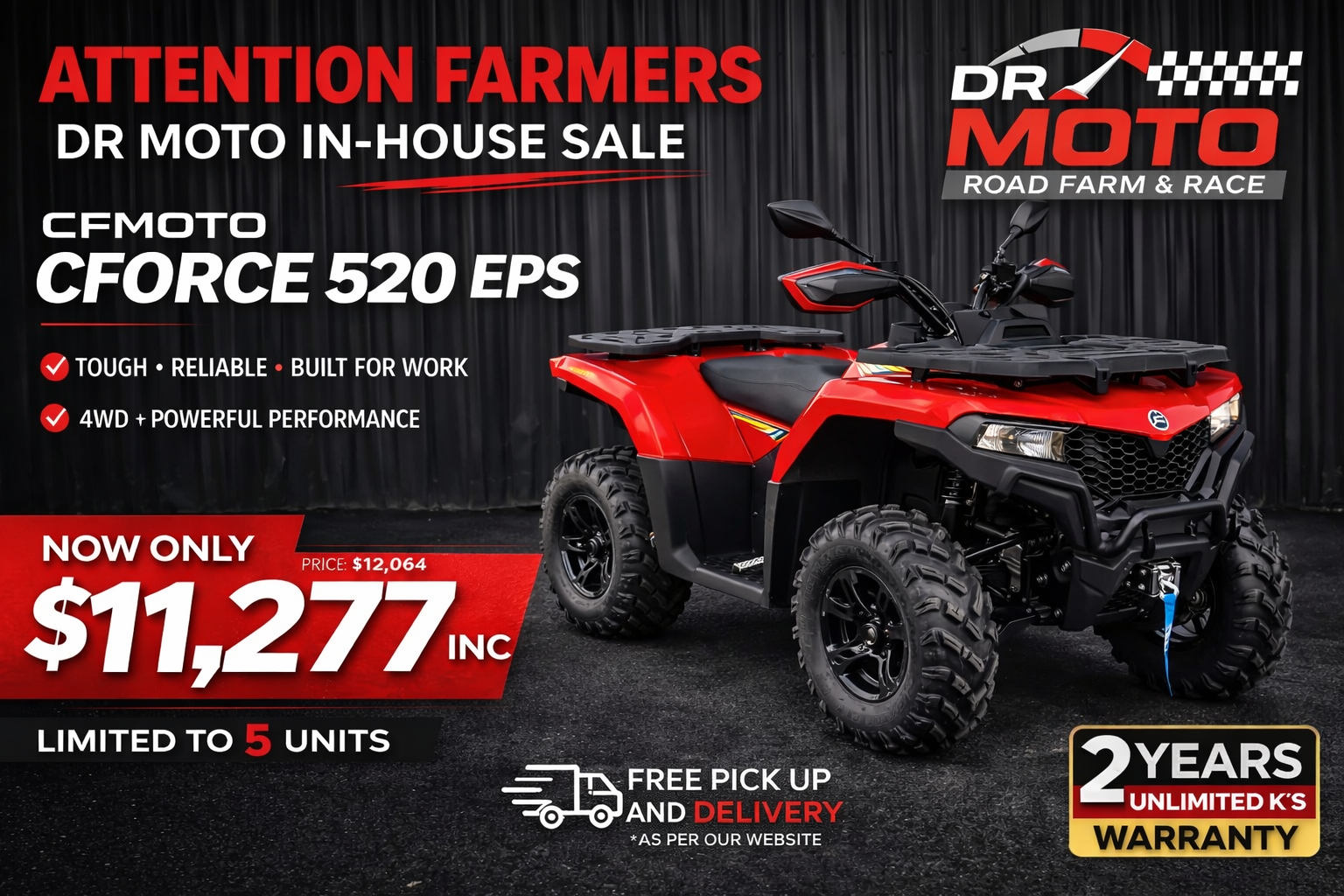 CFMOTO CFORCE 520 EPS – CFMOTO FARM SALE!