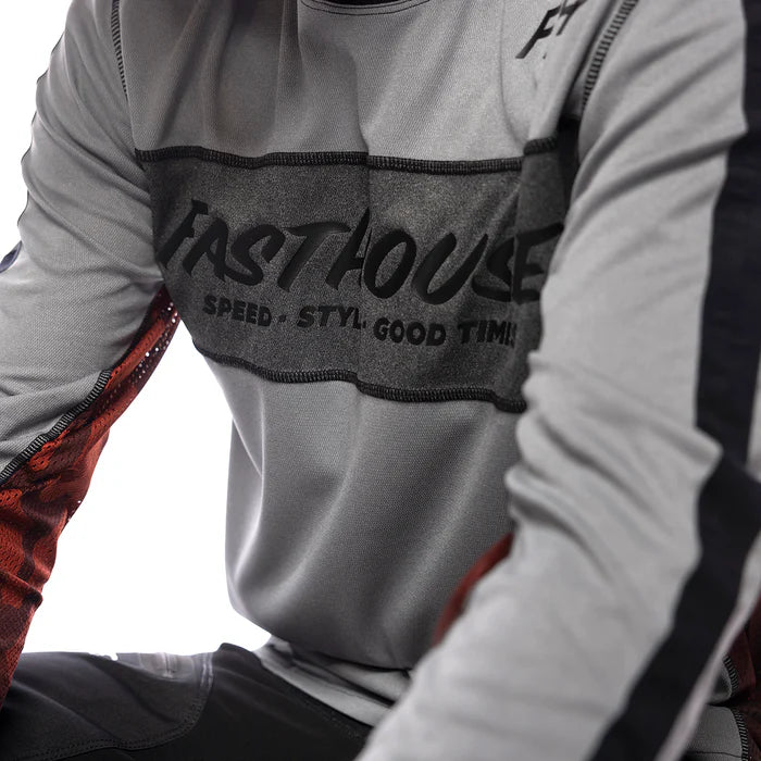Youth Acadia L/S Jersey - Heather Grey
