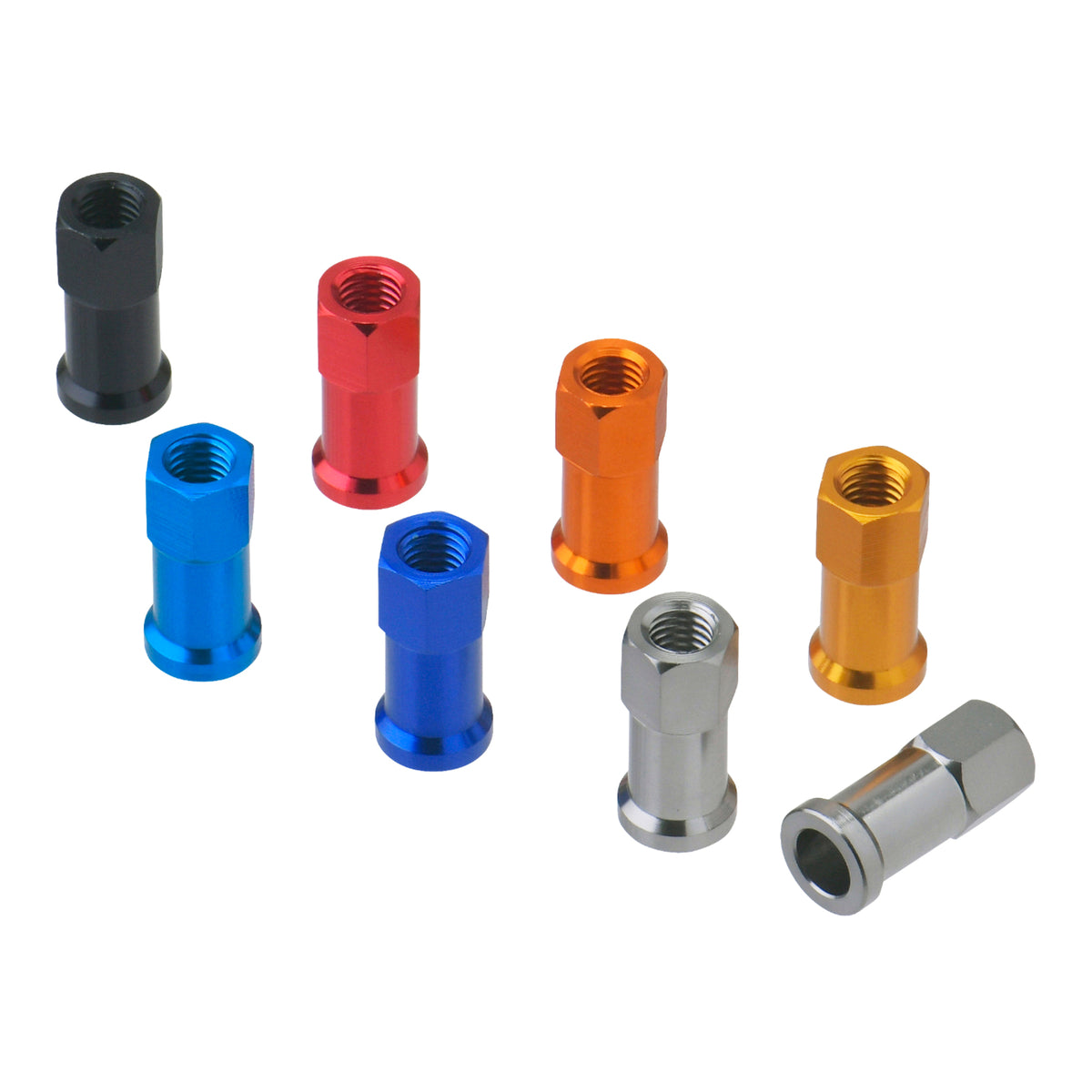 DRC RIM LOCK NUTS 2PCS RED