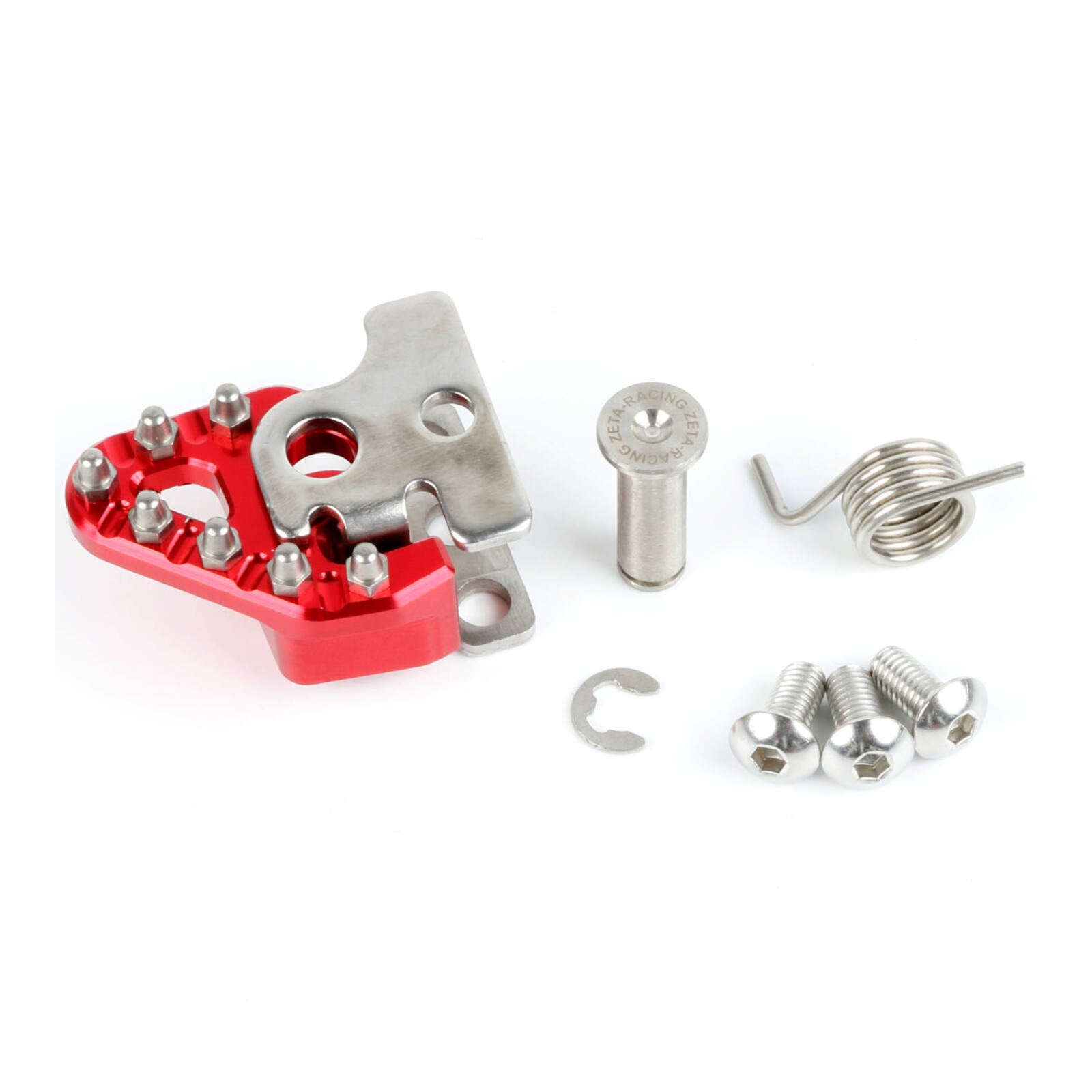 Zeta Trigger Brake Pedal Replacement Tip Set Red