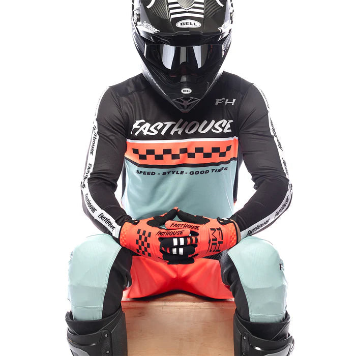 Elrod Formula LS Jersey - Oceanic Mint/Hyper Coral