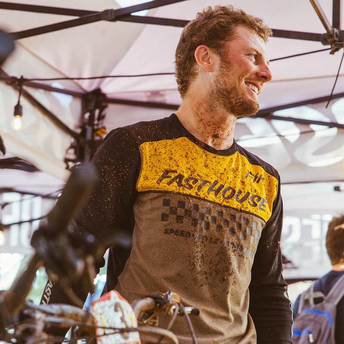 Alloy Mesa L/S Jersey - Heather Gold/Brown