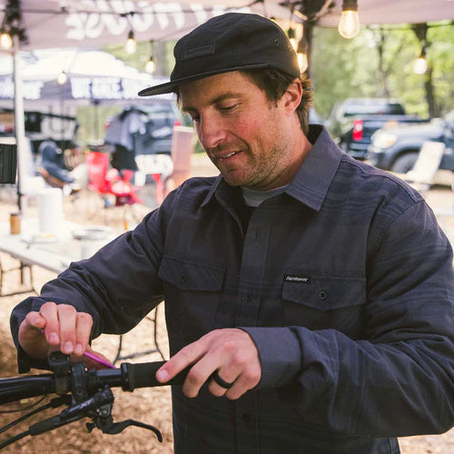 Saturday Night Special Flannel - Vintage Navy Stripe