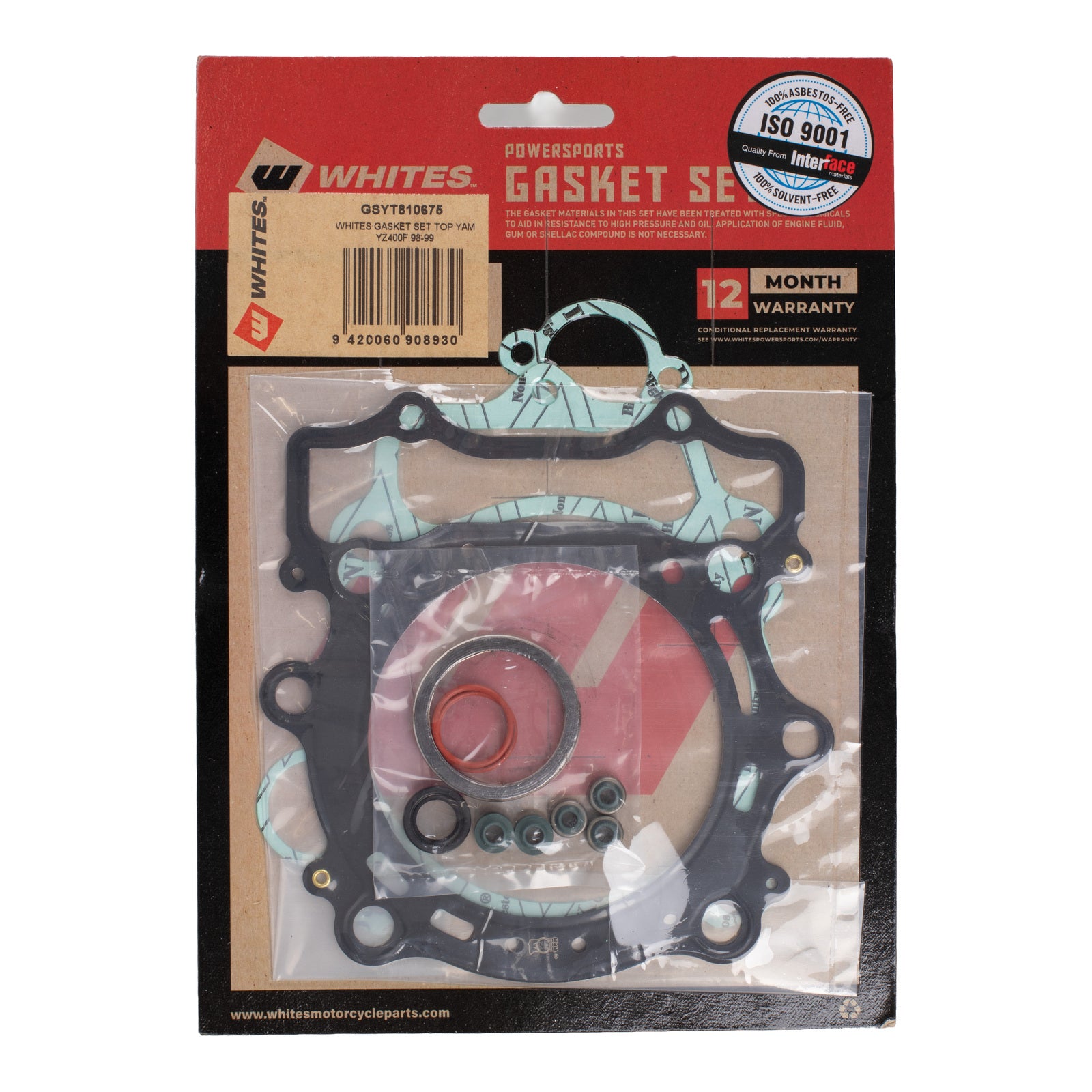 Whites Gasket Set - Top Yamaha YZ400F '98-'99