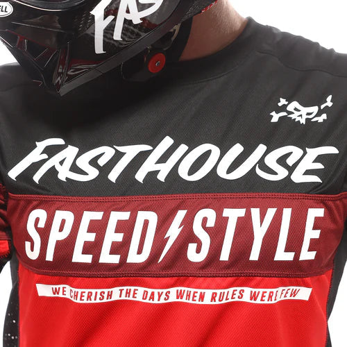 Grindhouse Akin Jersey - Red/Black