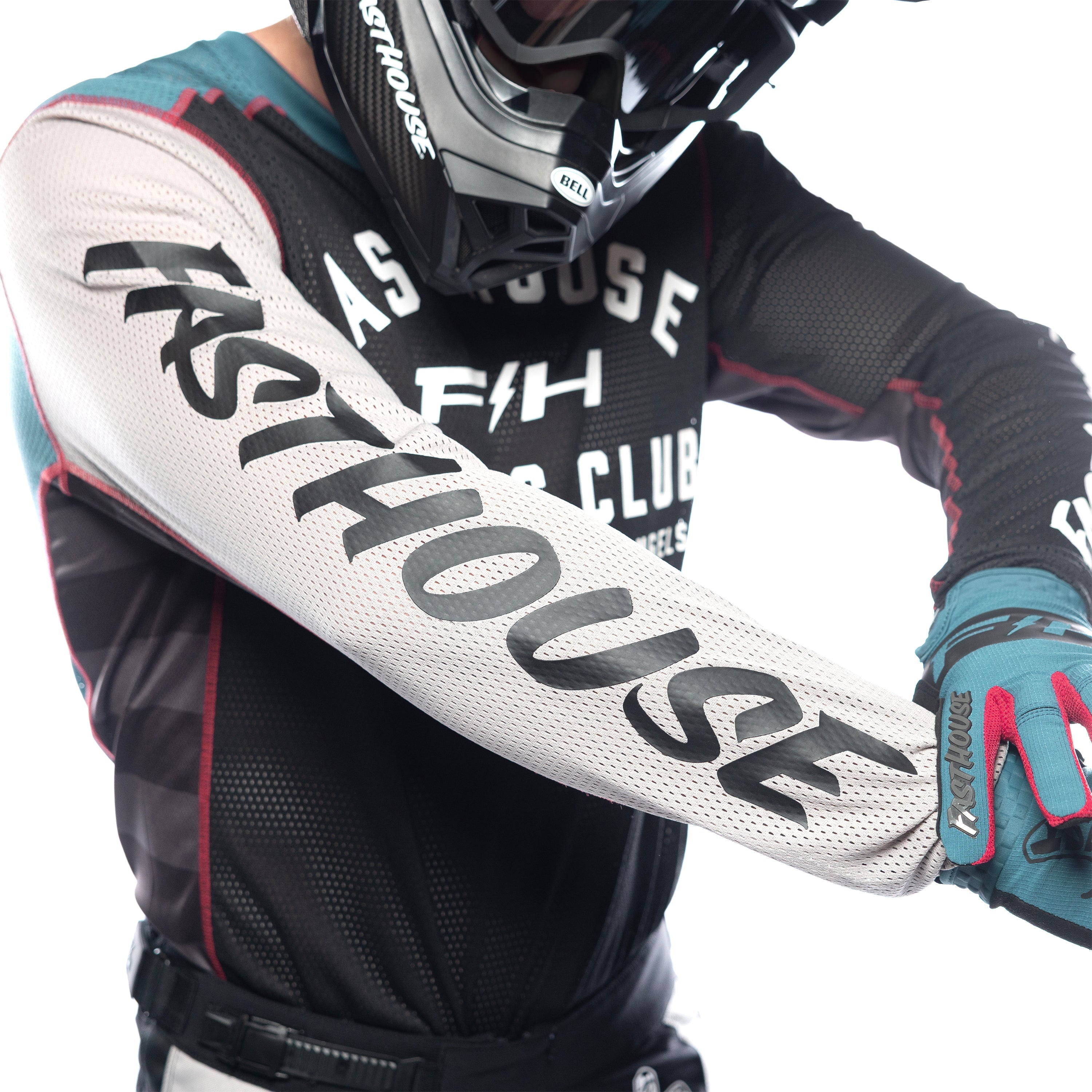 Grindhouse Air-Cooled Club Jersey - Black/Teal