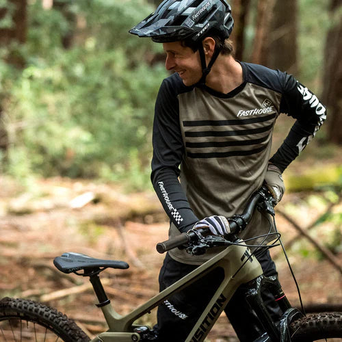 Alloy Stripe L/S Jersey - Moss