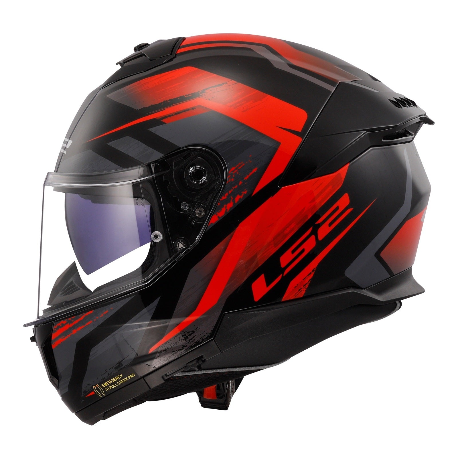 LS2 FF808 Stream II Fury - Black / Red 06