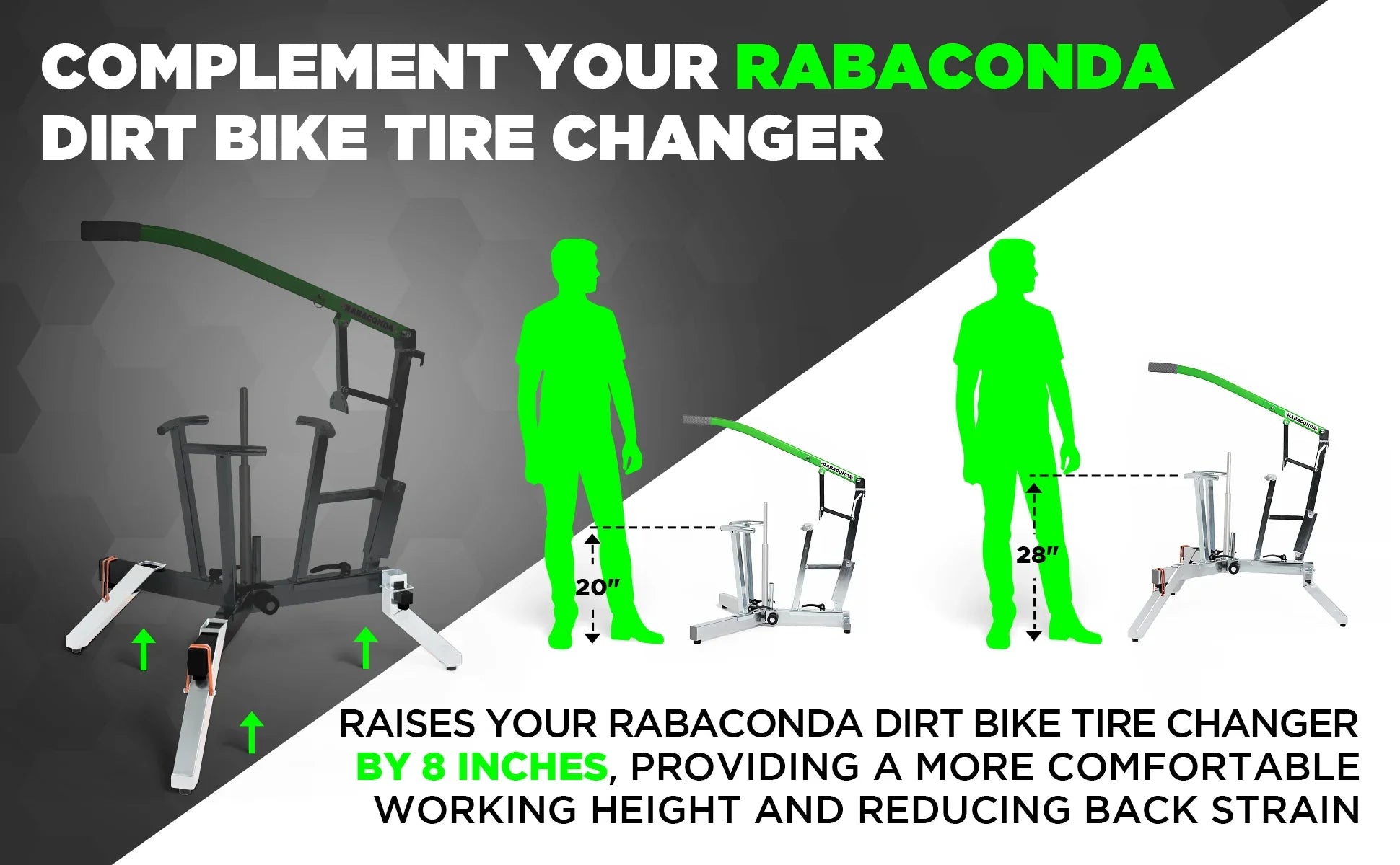 Rabaconda - Lift Kit for Dirt Bike Tyre Changer