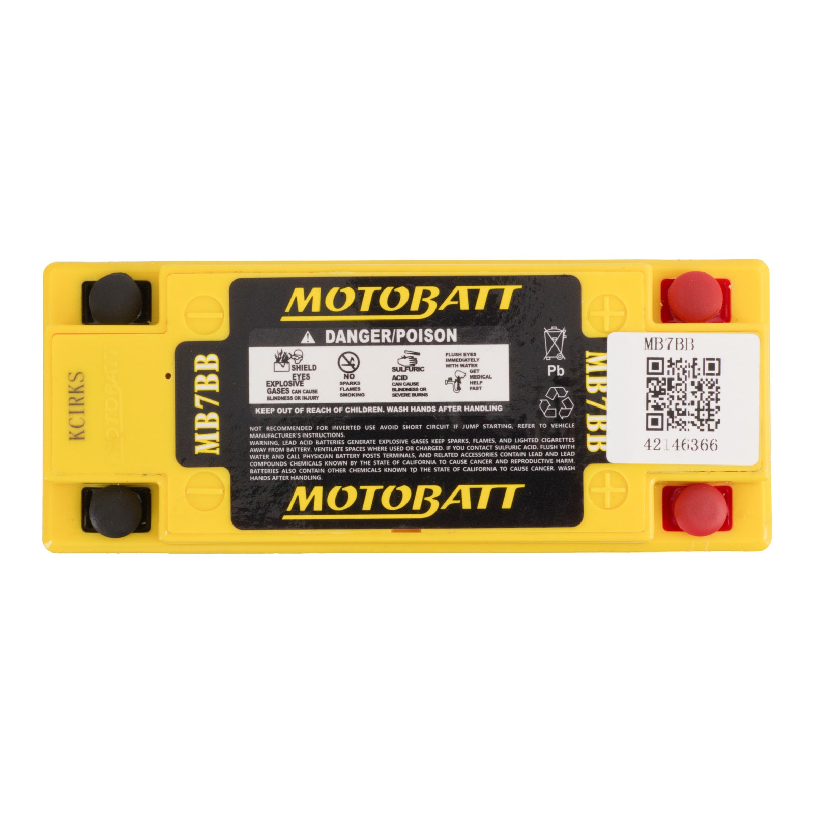 Motobatt Battery Quadflex AGM - MB7BB