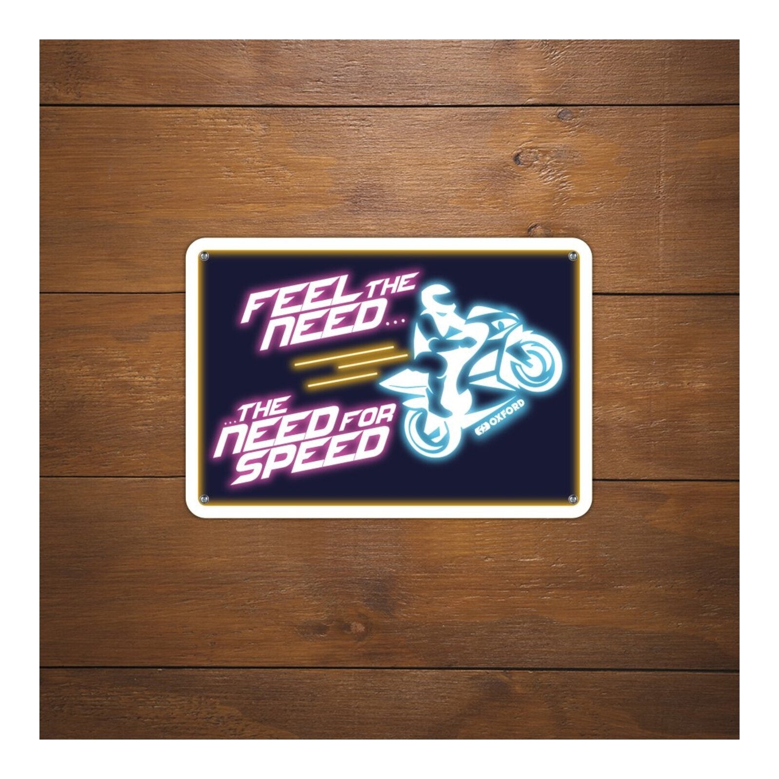 Oxford Garage Metal Sign: Feel The Need  The Need For Speed