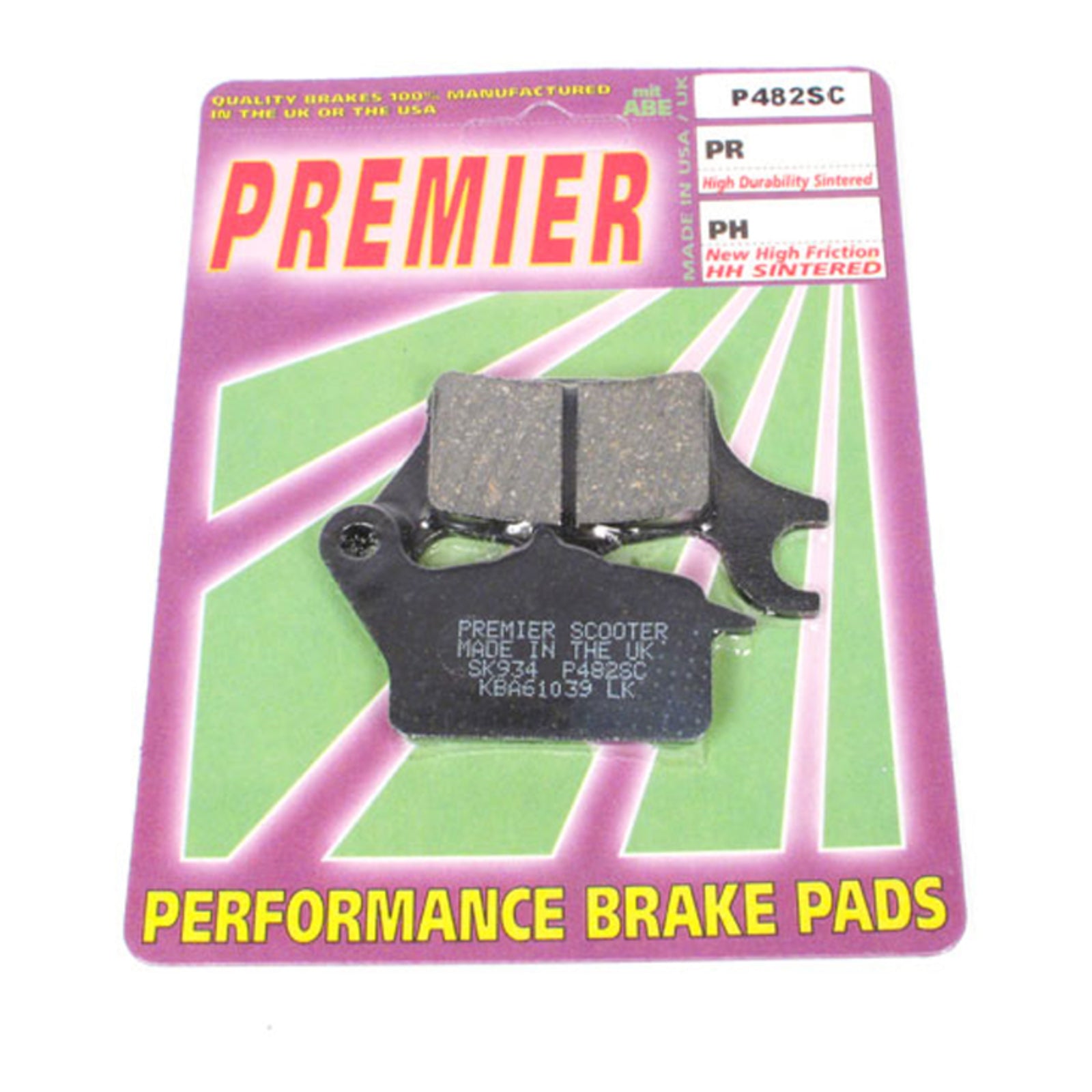 Premier Brake Pads - P-SC Organic Scooter