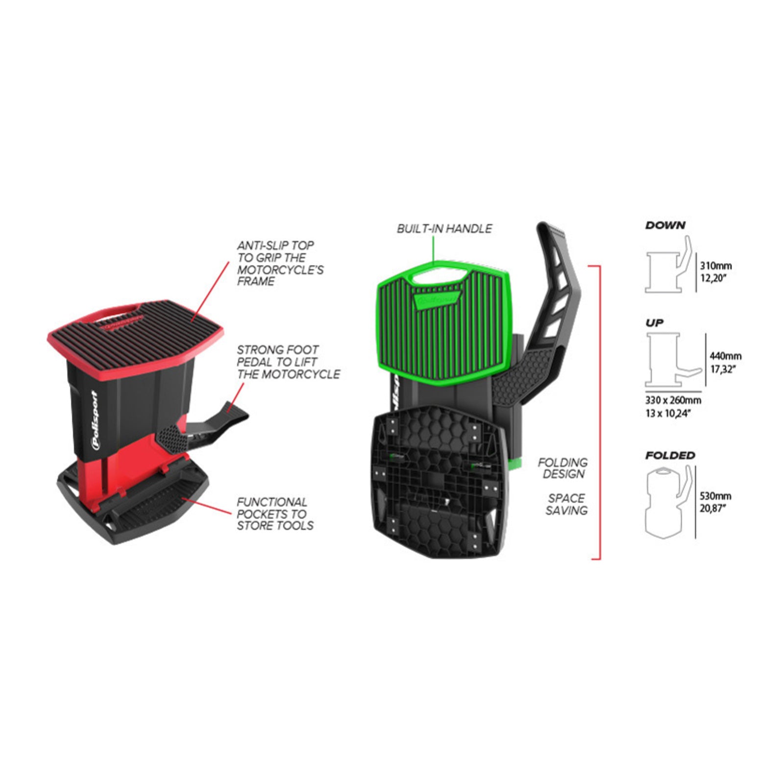 Polisport Bike Lift Stand - 98 Blue