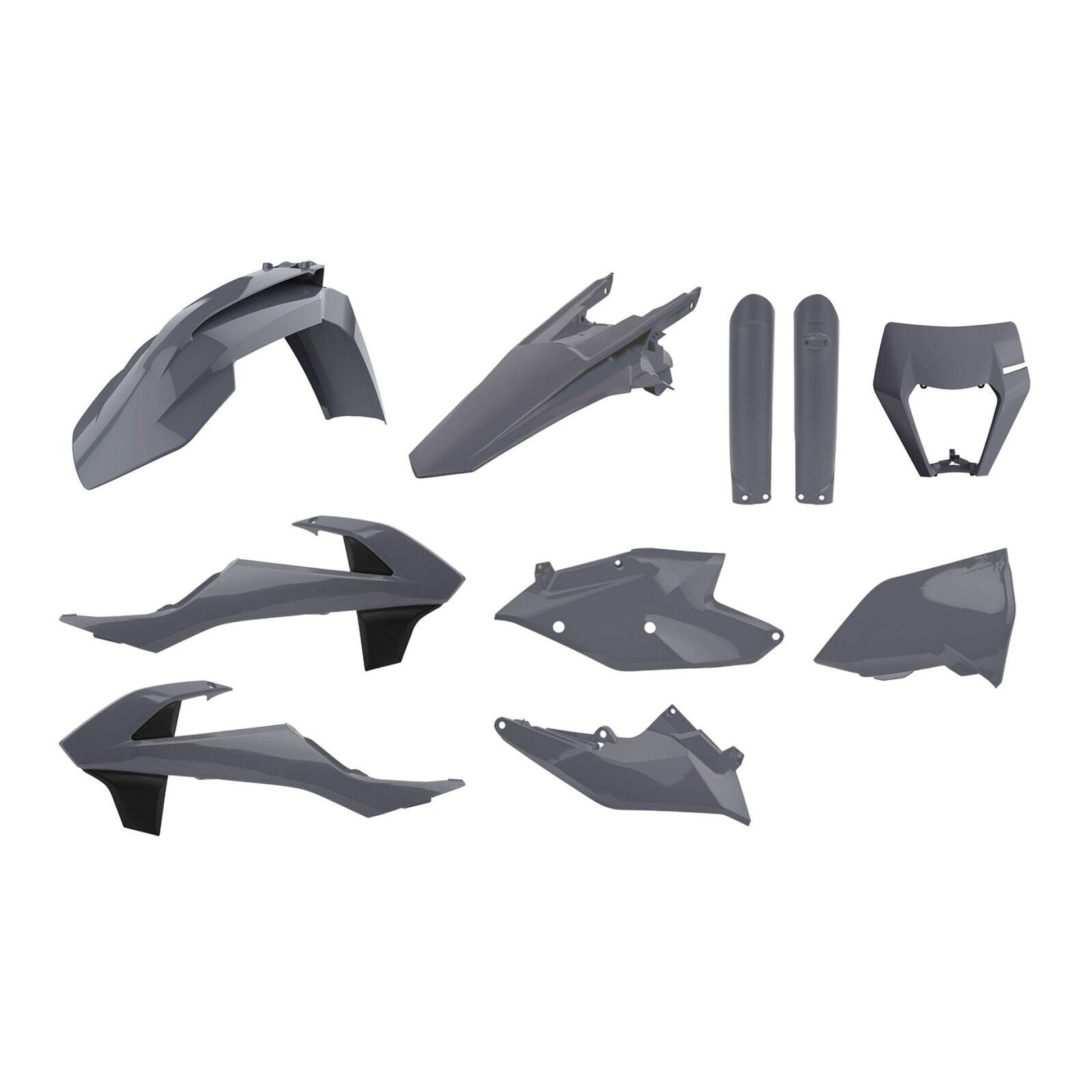 Polisport Kit Enduro with Mask KTM EXC/EXC-F ('17-'19 - Grey