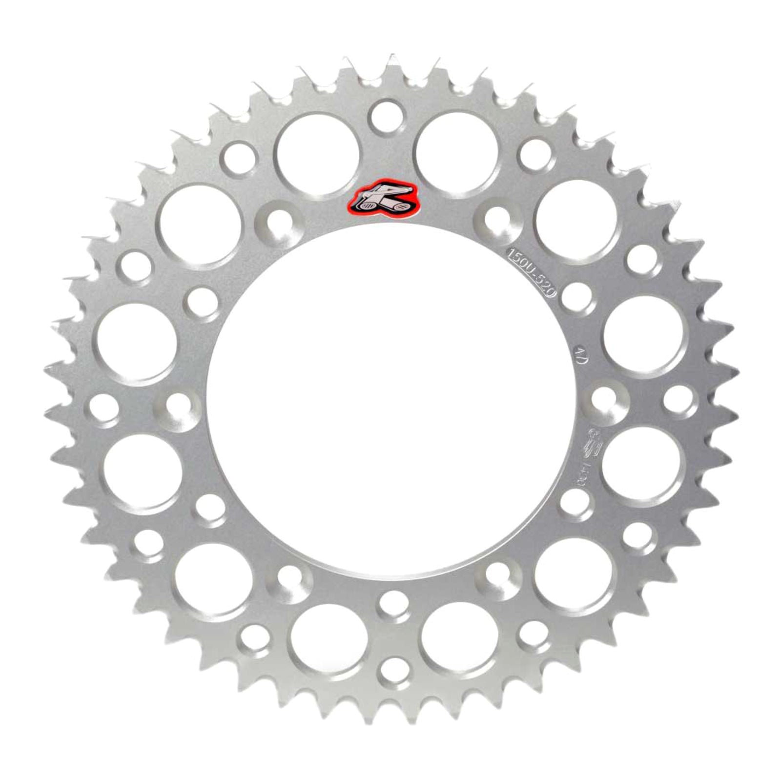 Renthal Rear Sprocket Silver 7075 Alloy T6 Grooved - Silver [Suzuki]