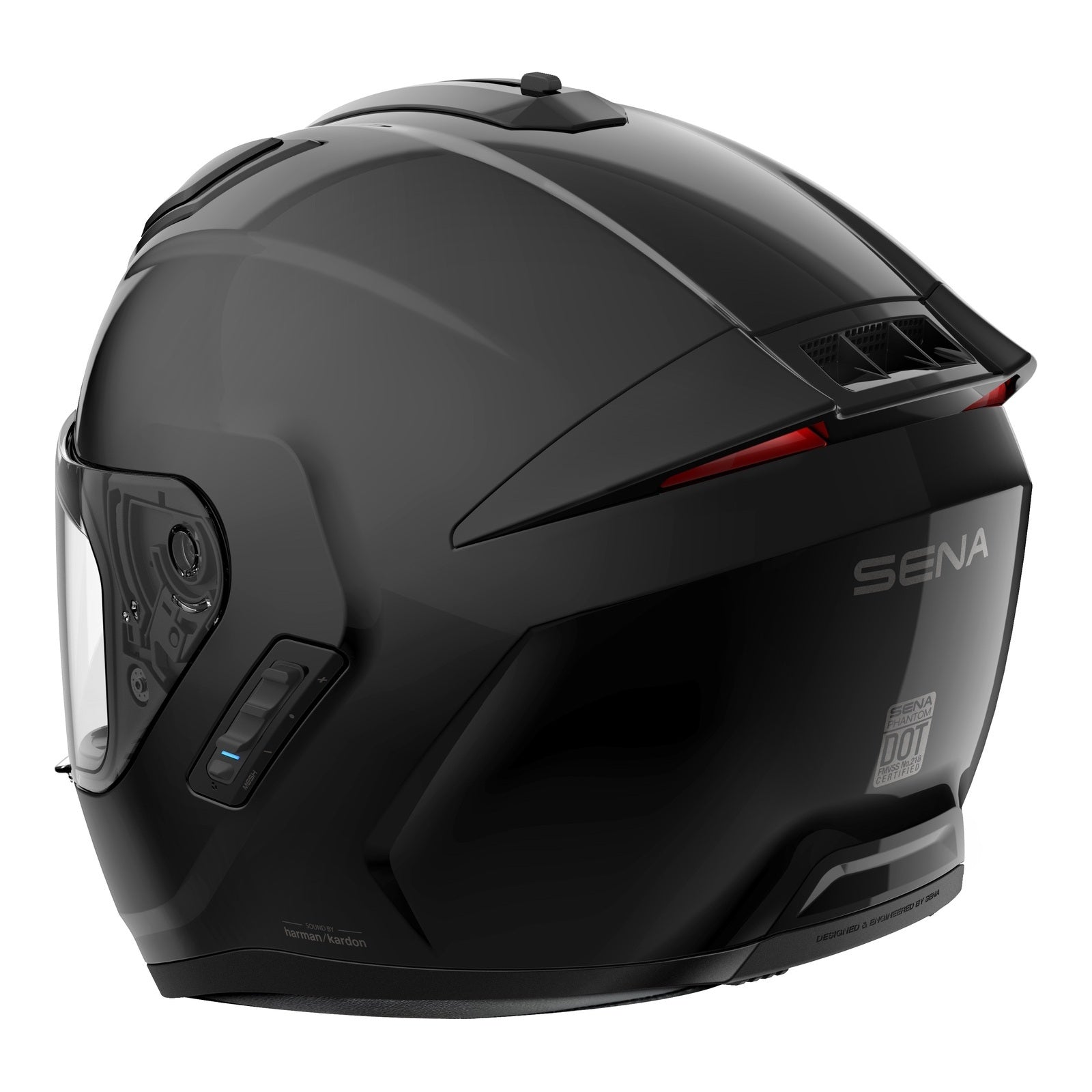 Sena Phantom ANC Smart Helmet wih Mesh Communications - Matte Black