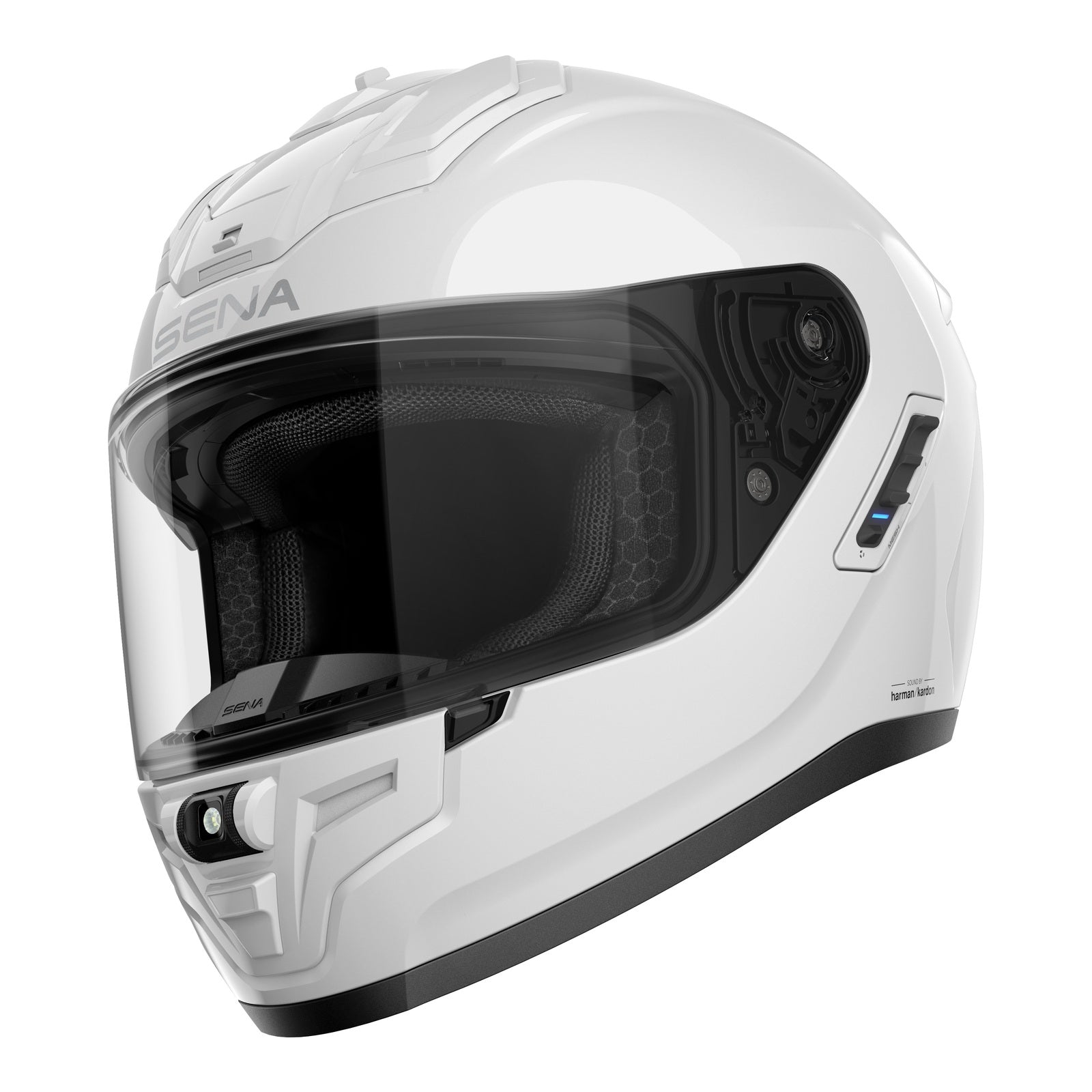 Sena Phantom Smart Helmet with Mesh Intercom - Gloss White