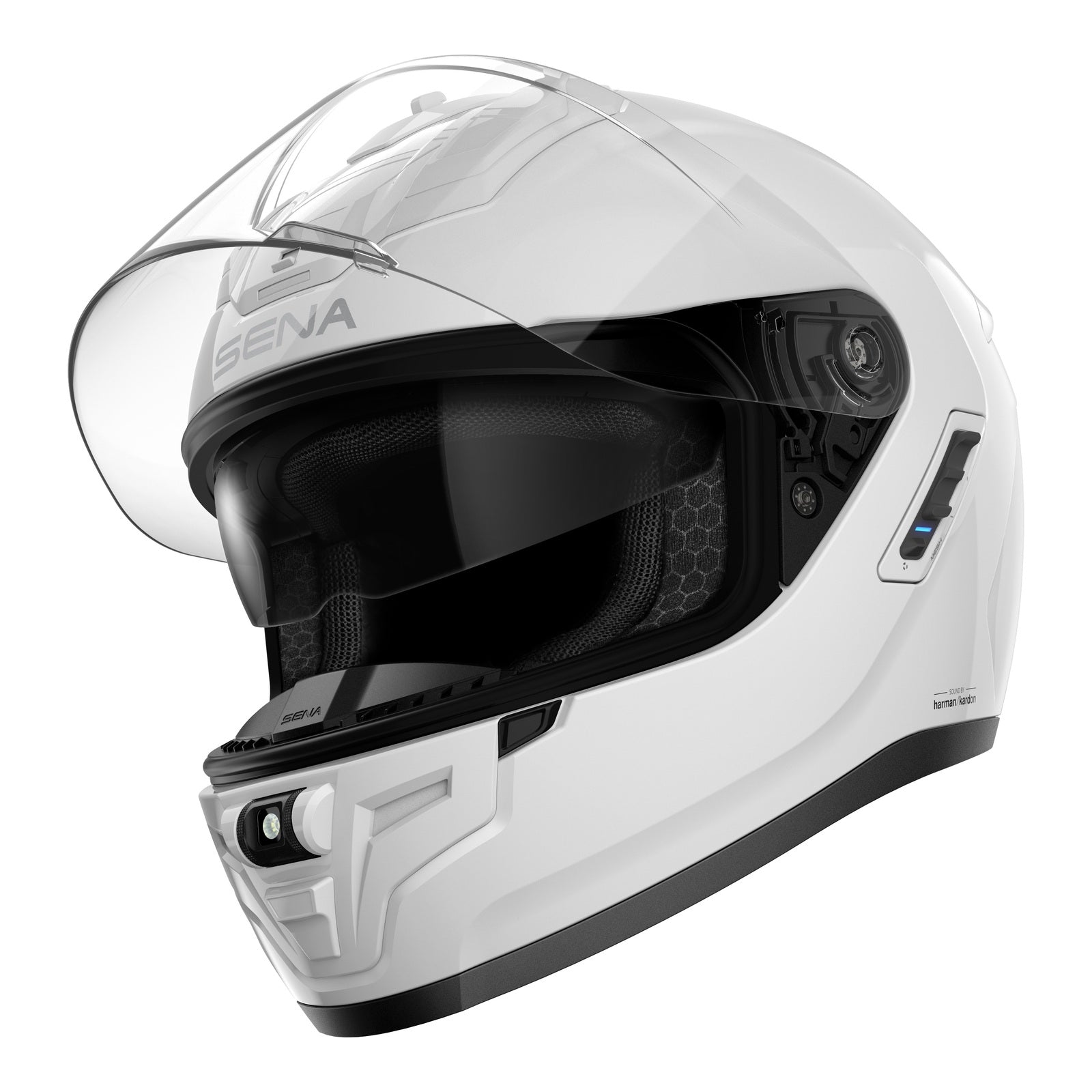 Sena Phantom Smart Helmet with Mesh Intercom - Gloss White