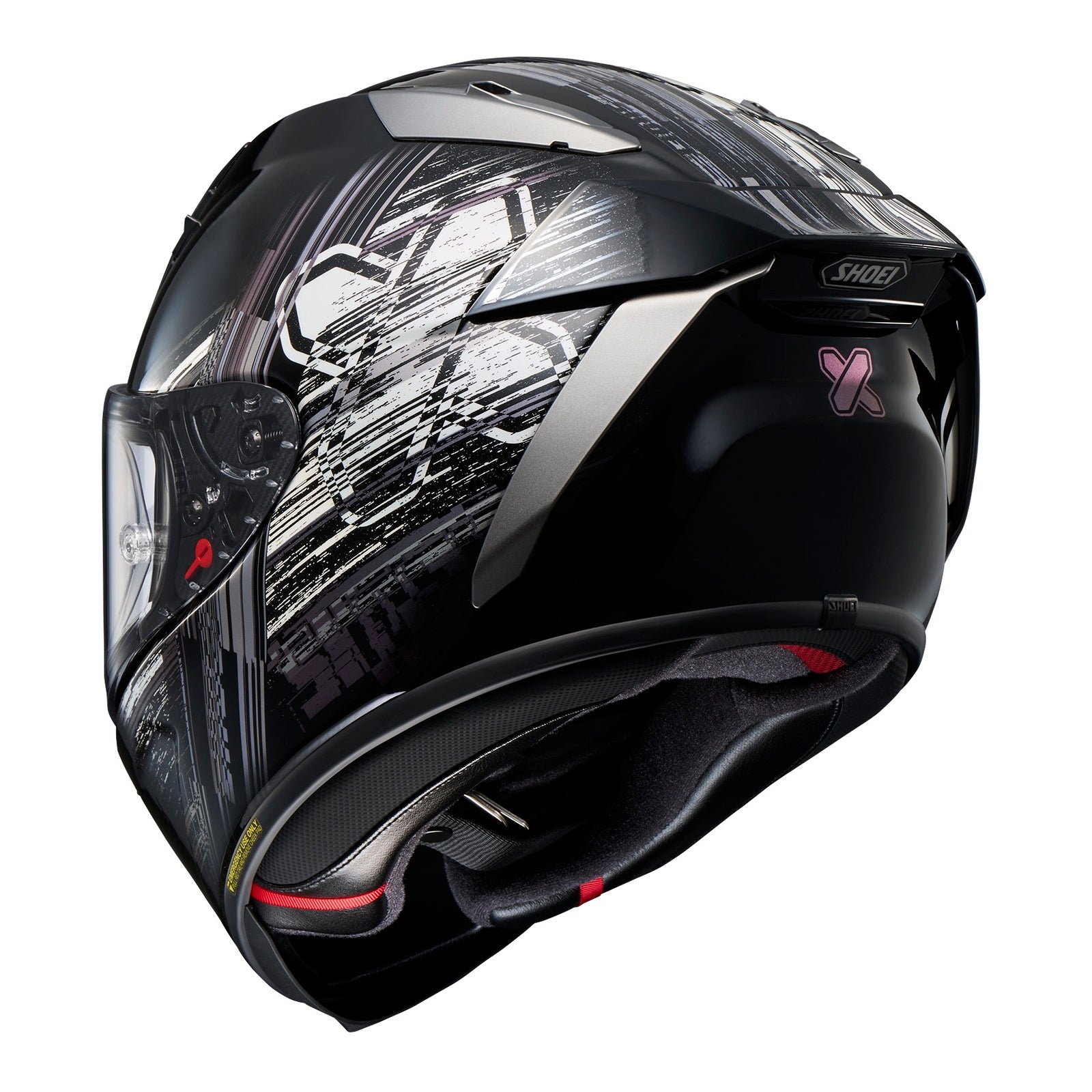 Shoei X-SPR Pro Helmet Cross Logo TC5 - Black / White – DR MOTO