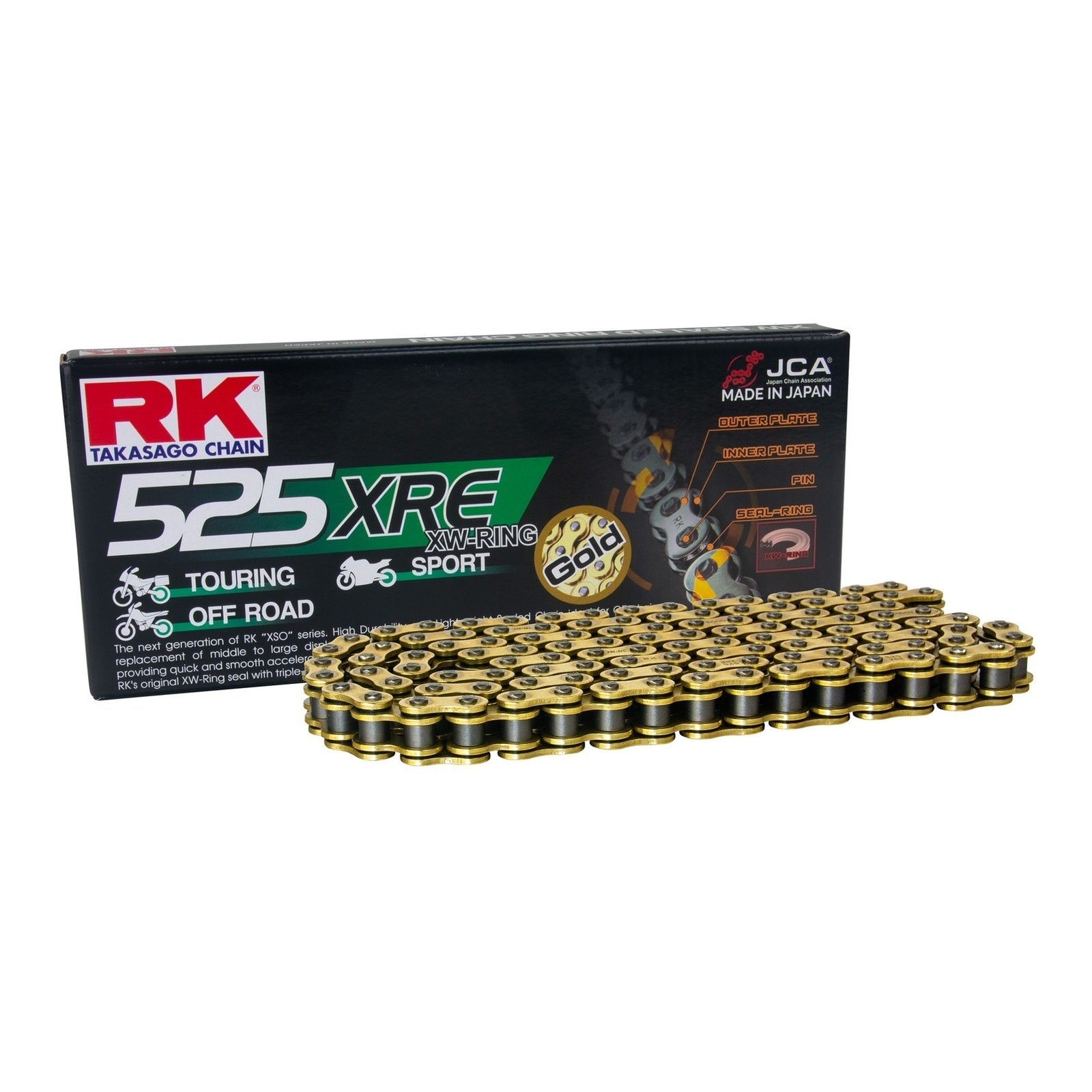Sprocket Kit Kawasaki ZXR600 '95-'97 Gold - GB525XRE 15/40