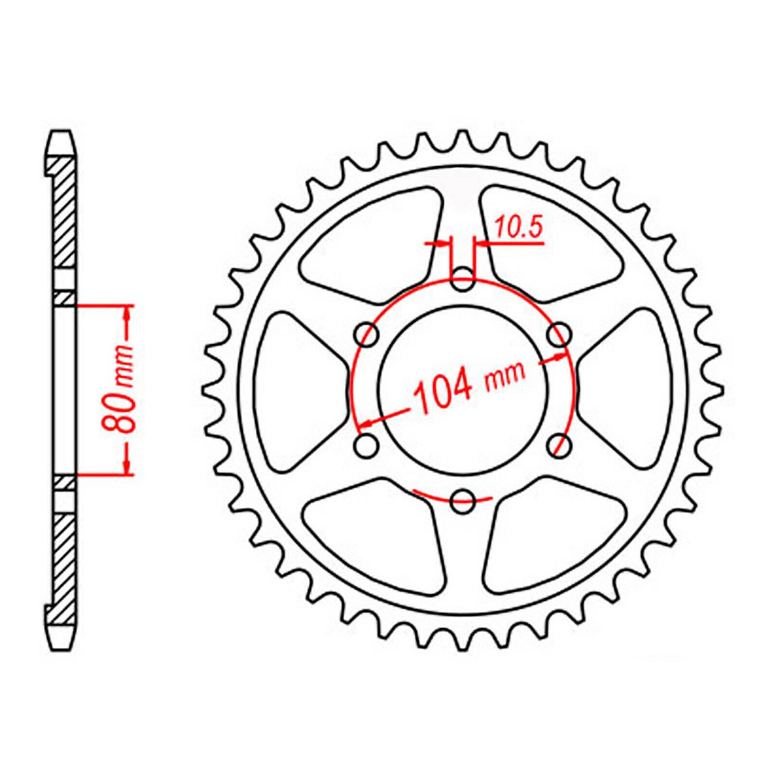 Sprocket Kit Kawasaki ZX9R '98-'01 Gold (economy) - GB530XRE 16/41