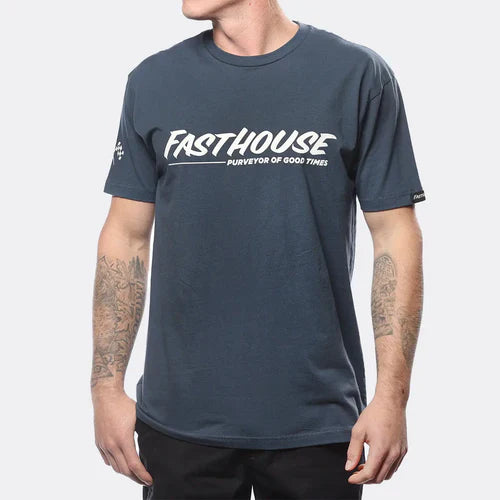 The Motto Tee - Indigo
