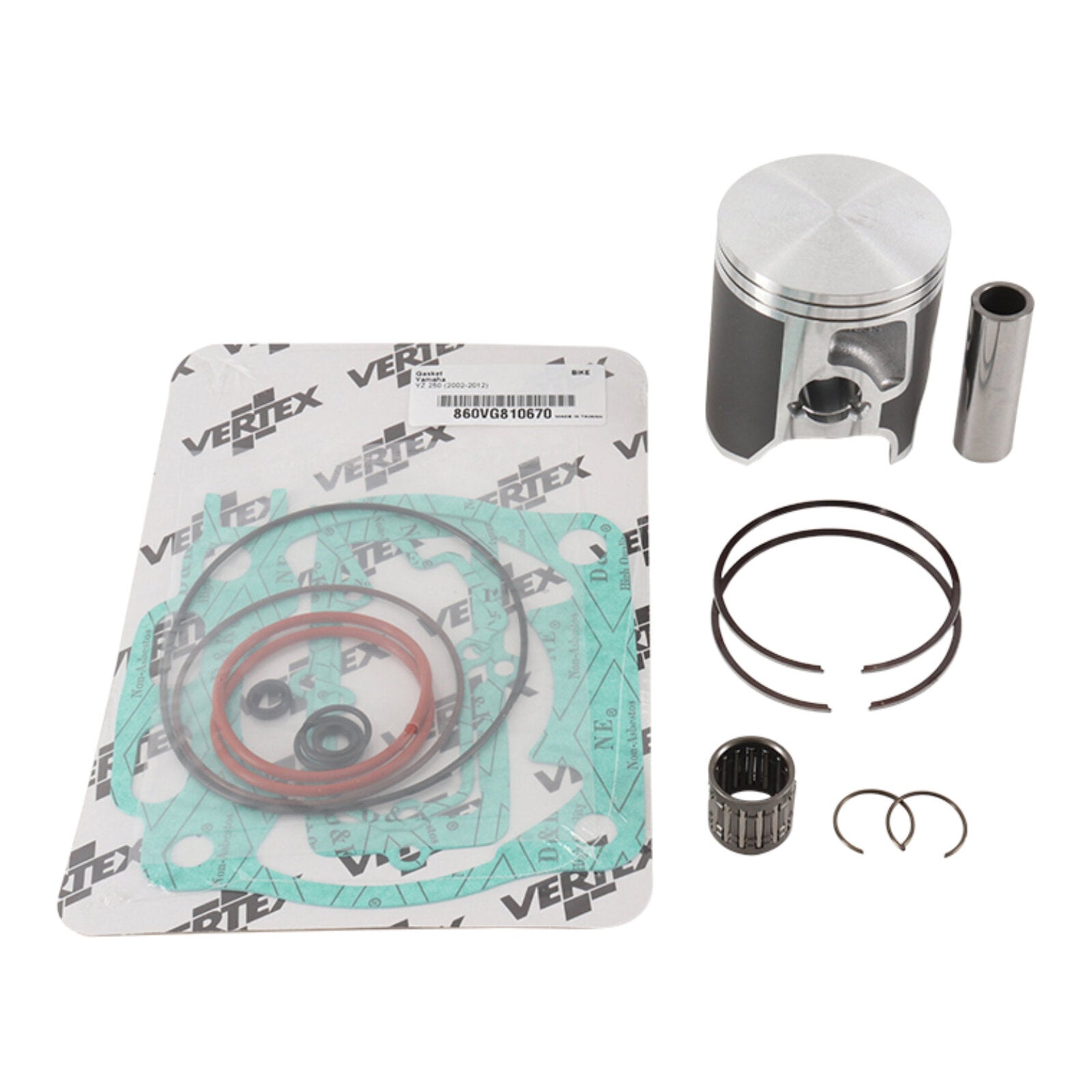 TOP END PISTON KIT VERTEX 66.35MM YAMAHA WR250 02-21 YZ250 02-21 YZ250X 16-21