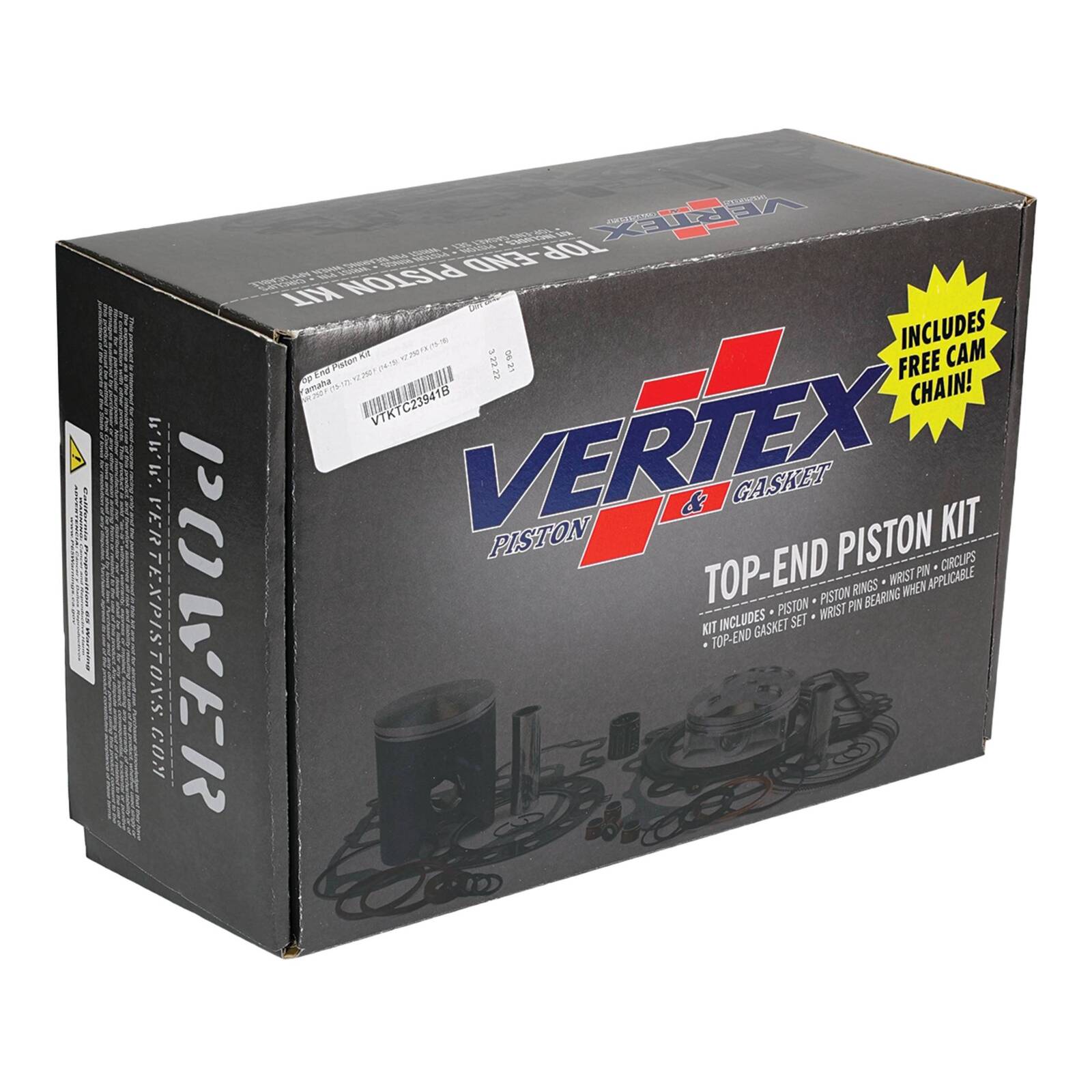 Vertex Top End Rebuild Kit - Forged Piston (B)