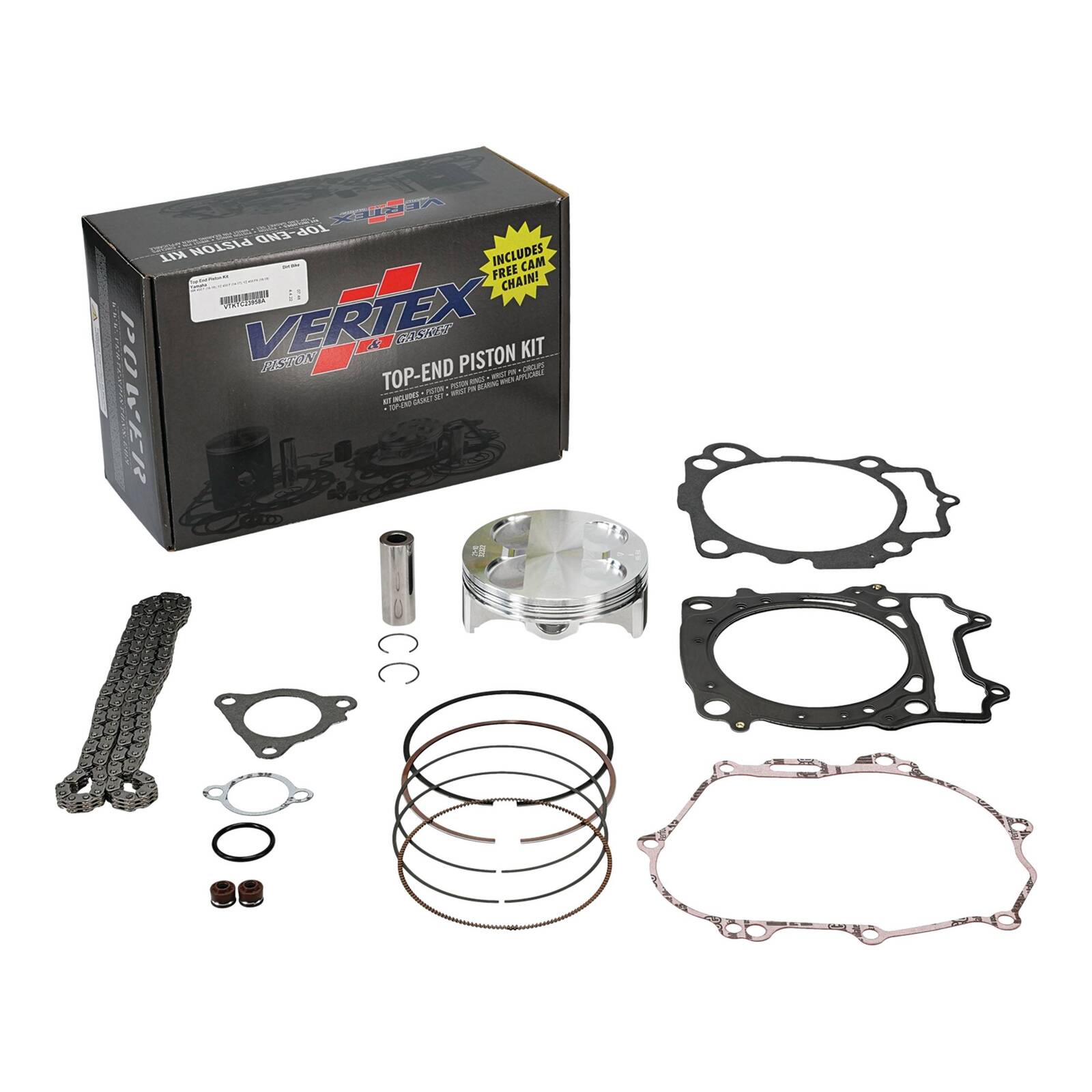 TOP END PISTON KIT VERTEX 96.94MM YAMAHA WR450F 16-18 YZ450F 14-17