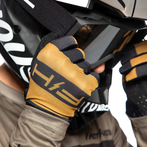 Vapor Ray Gloves - Vintage Gold/Black