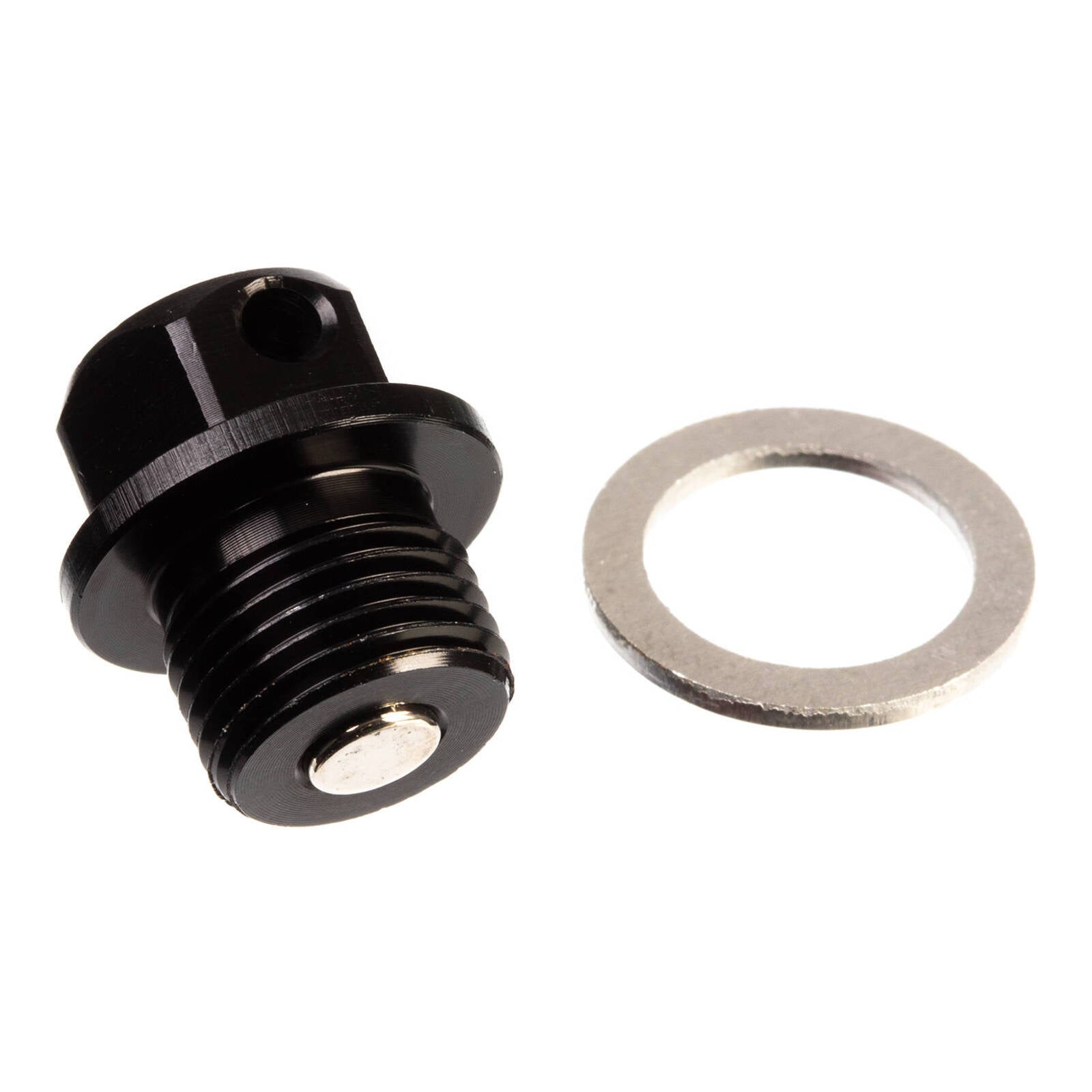 Whites Magnetic Sump Plug M14 x 10 x 1.25 - Black