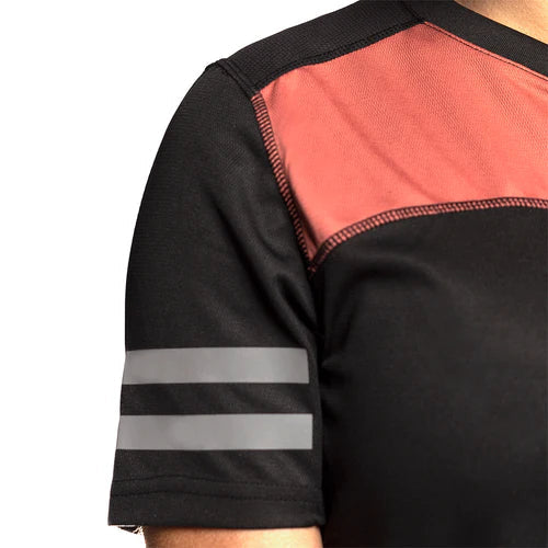 Womens Sidewinder S/S Jersey - Mauve/Black