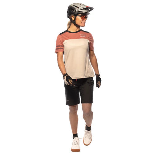 Womens Sidewinder S/S Jersey - Mauve/Cream