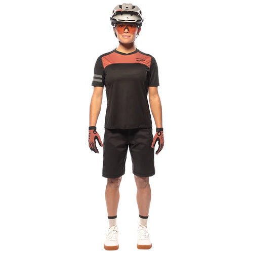 Womens Sidewinder S/S Jersey - Mauve/Black