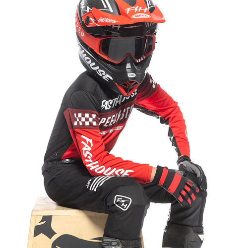 Youth Grindhouse Akin Jersey - Red/Black