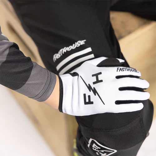 Youth Carbon Eternal Glove - White