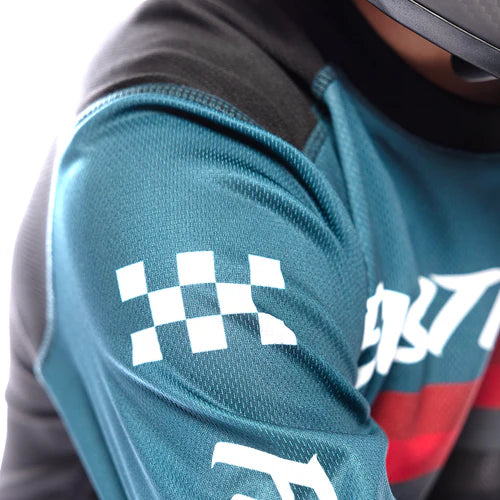 Youth Carbon Force LS Jersey - Teal