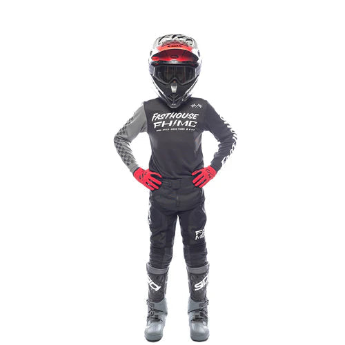 Youth Carbon Method LS Jersey - Black/Grey