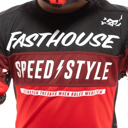 Youth Grindhouse Akin Jersey - Red/Black