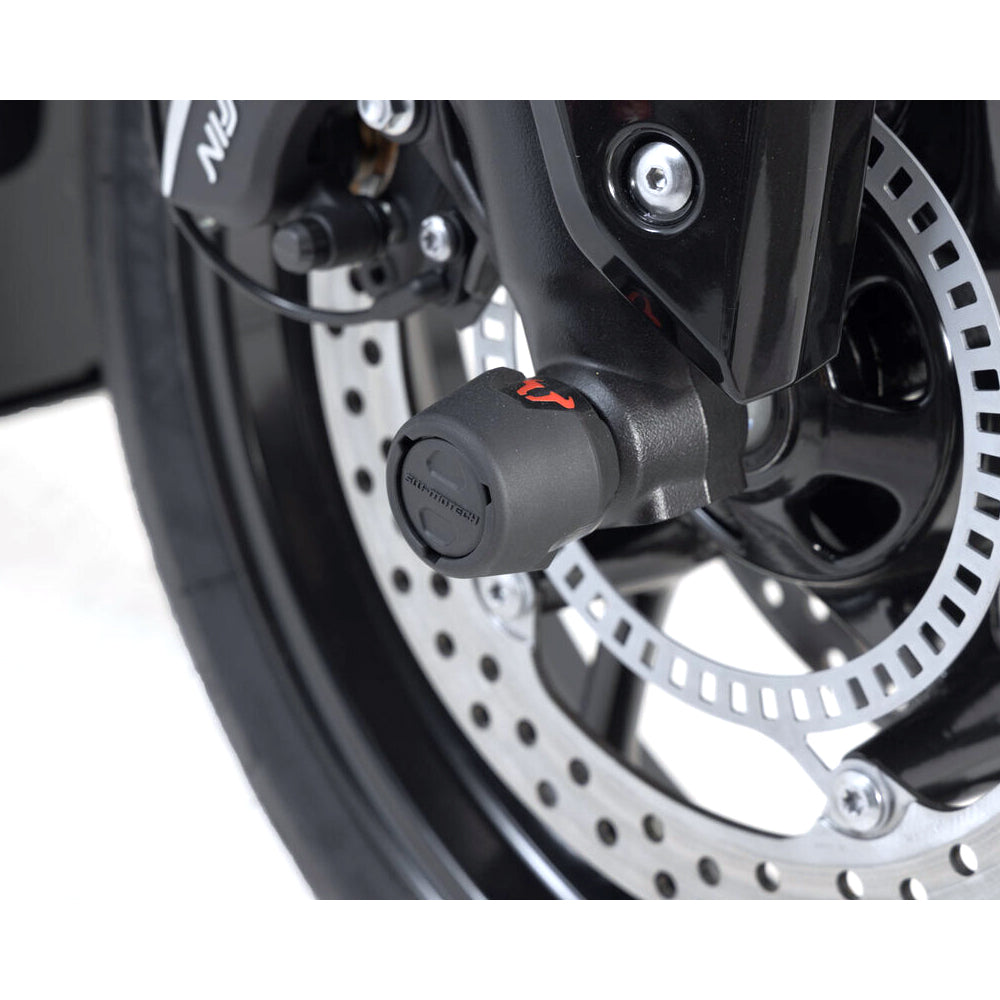 FRONT AXLE SLIDER KIT SW MOTECH HONDA CB750 HORNET TRIUMPH DAYTONA STREET TRIPLE TIGER TRIDENT