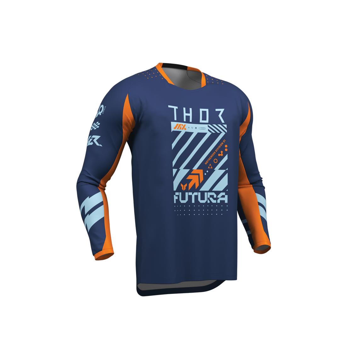 THOR MX YOUTH LAUNCHMODE FUTURA NAVY/ORANGE